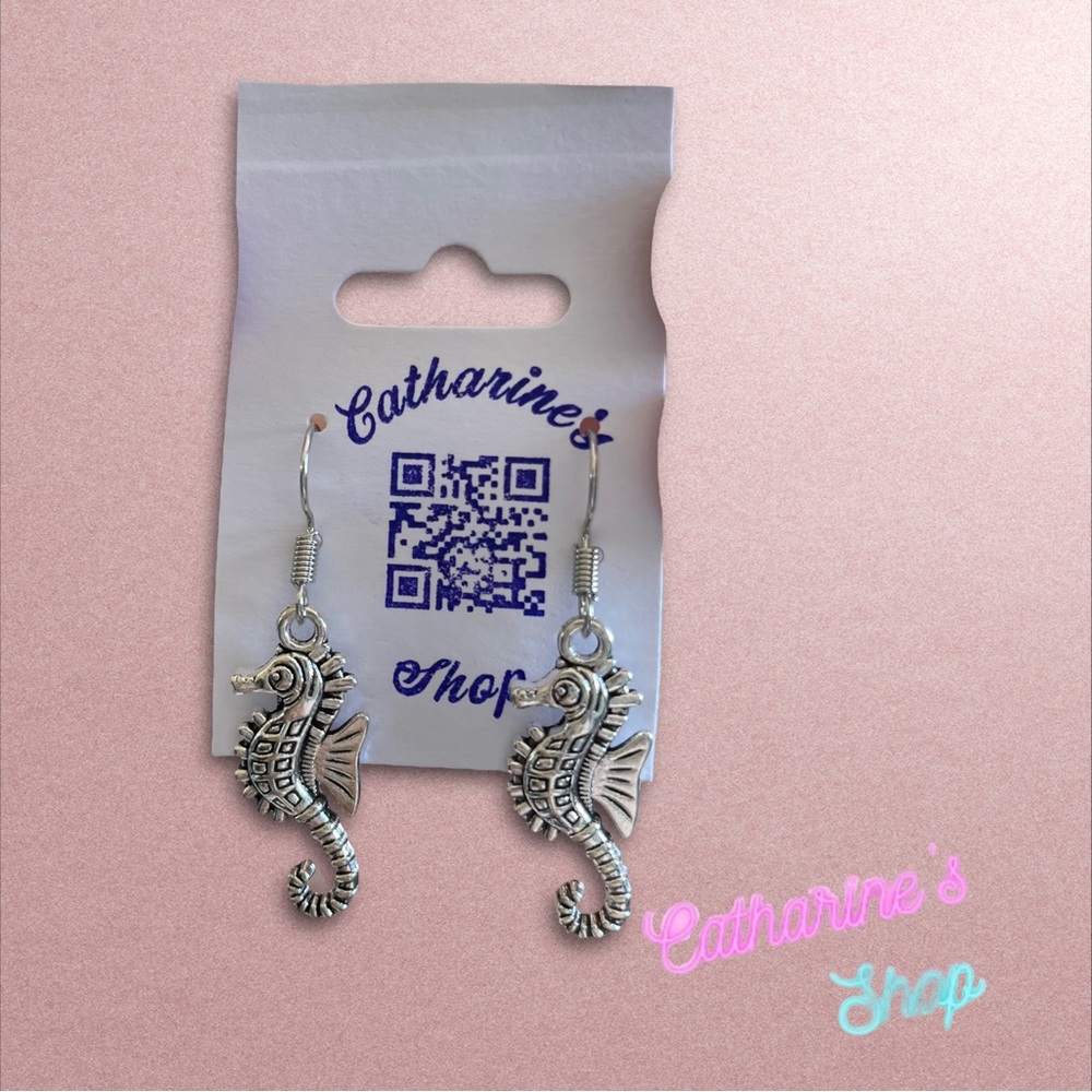 Seahorse Charm Earrings